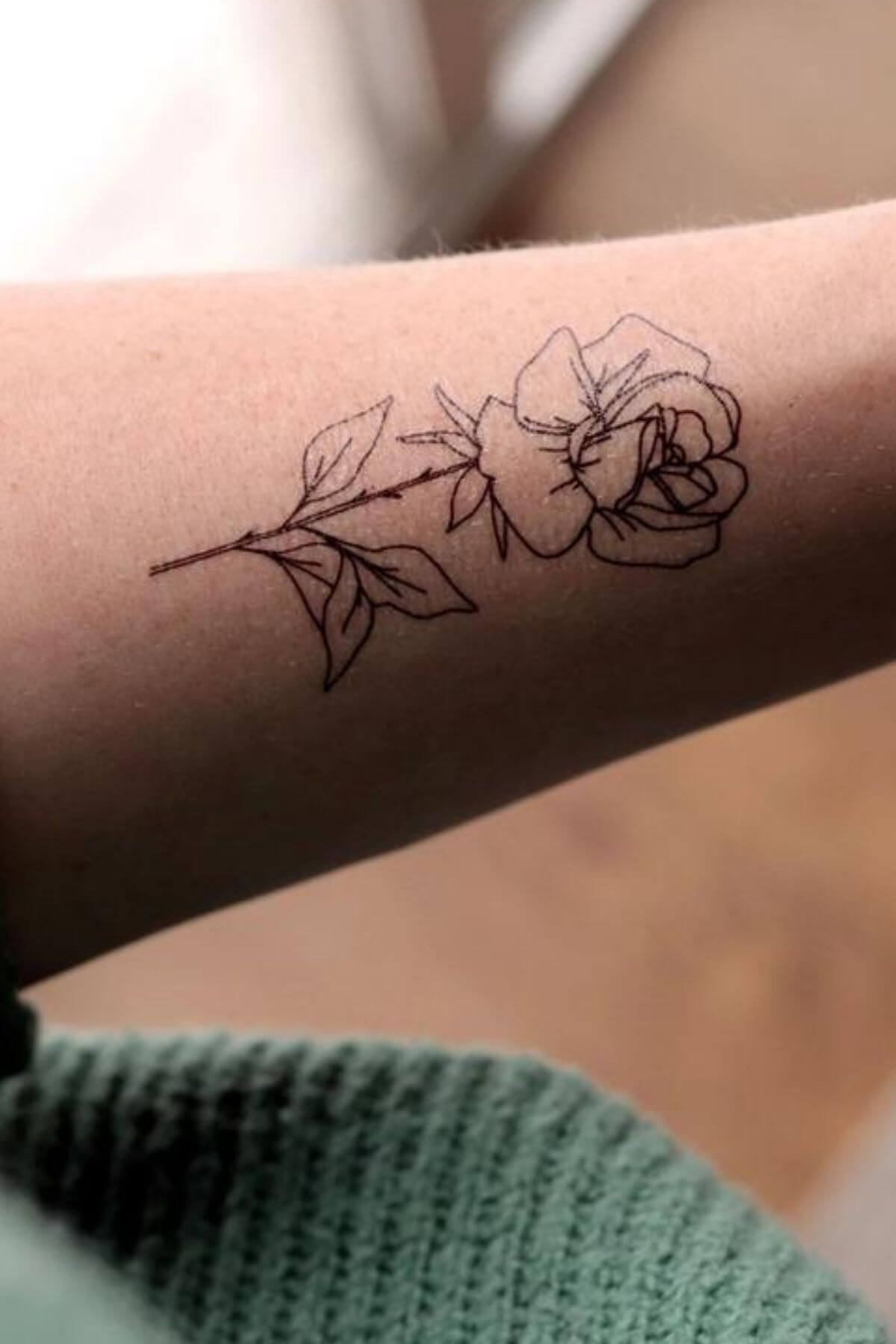 June Birth Flower Tattoo