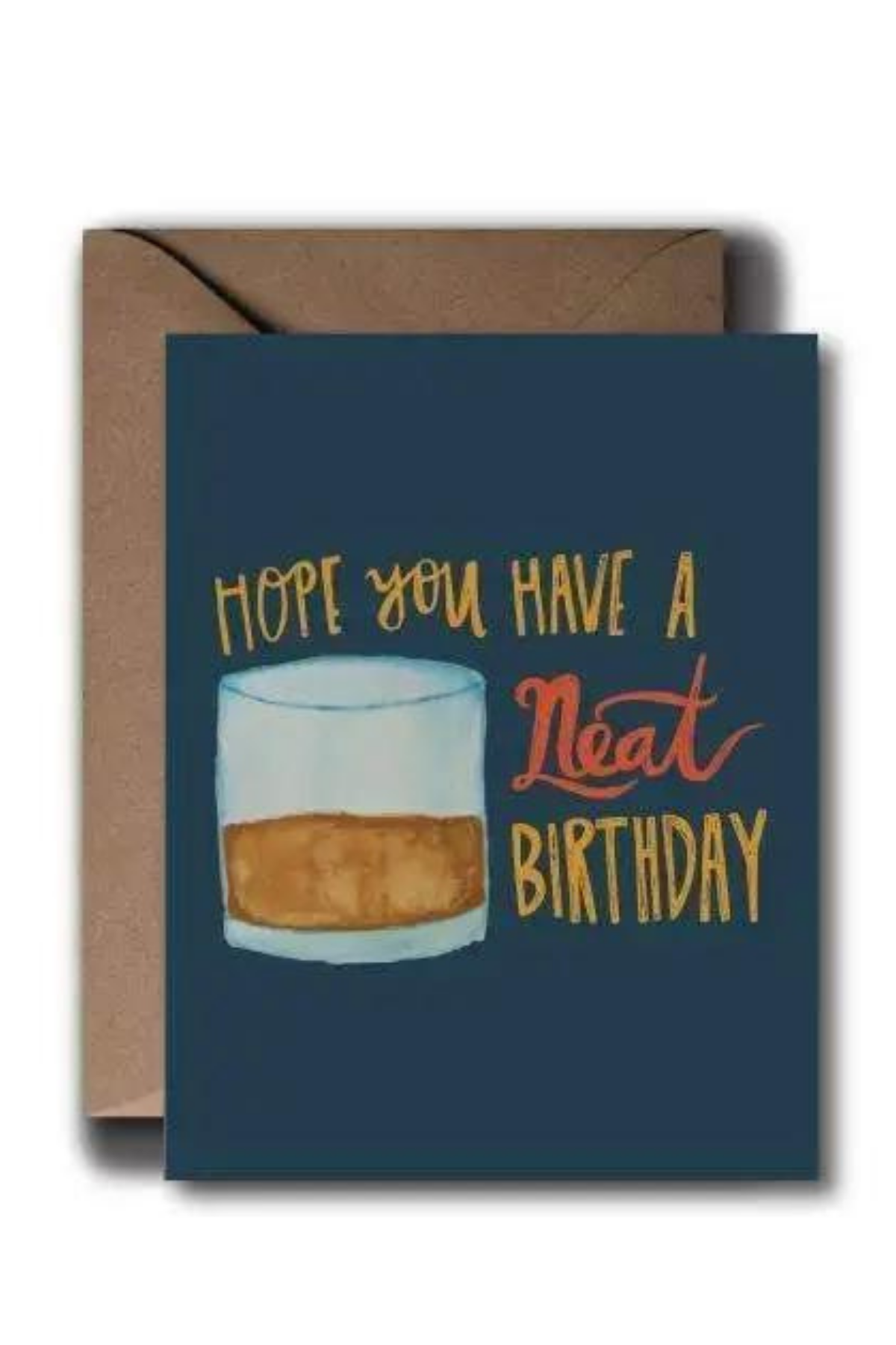 Neat Cocktail Birthday Card