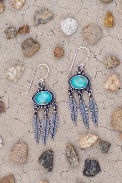 Abey Turquoise Fringe Earrings - Kariella