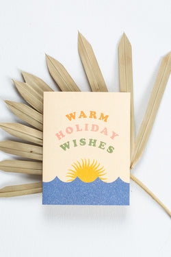 Warm Holiday Wishes Card - Kariella