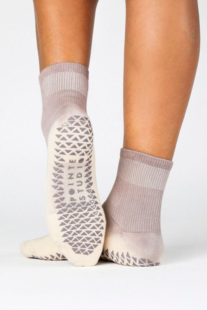 high ankle grip socks for barre and pilates