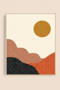 Terracotta Rising Sun Print - Kariella