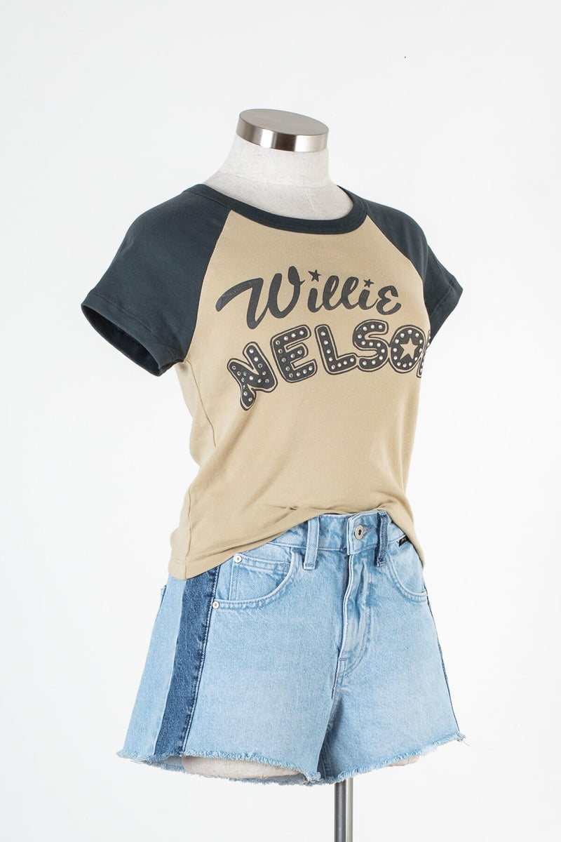 Willie Nelson rhinestone band t-shirt | Kariella