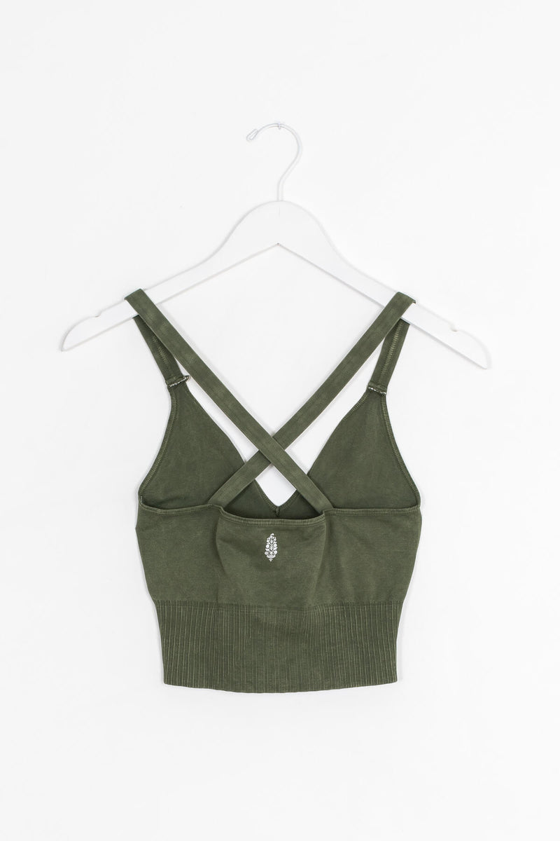 olive workout top