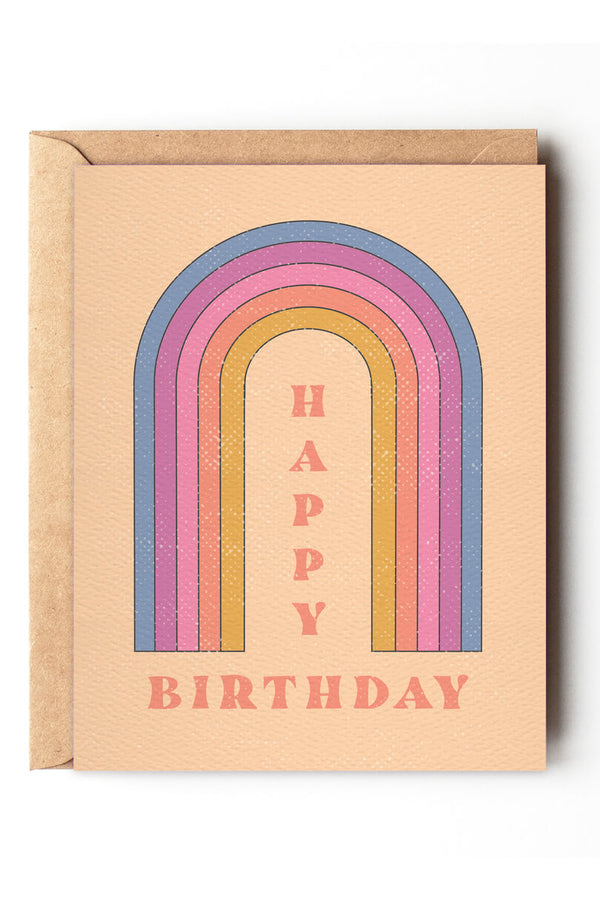 happy birthday rainbow card