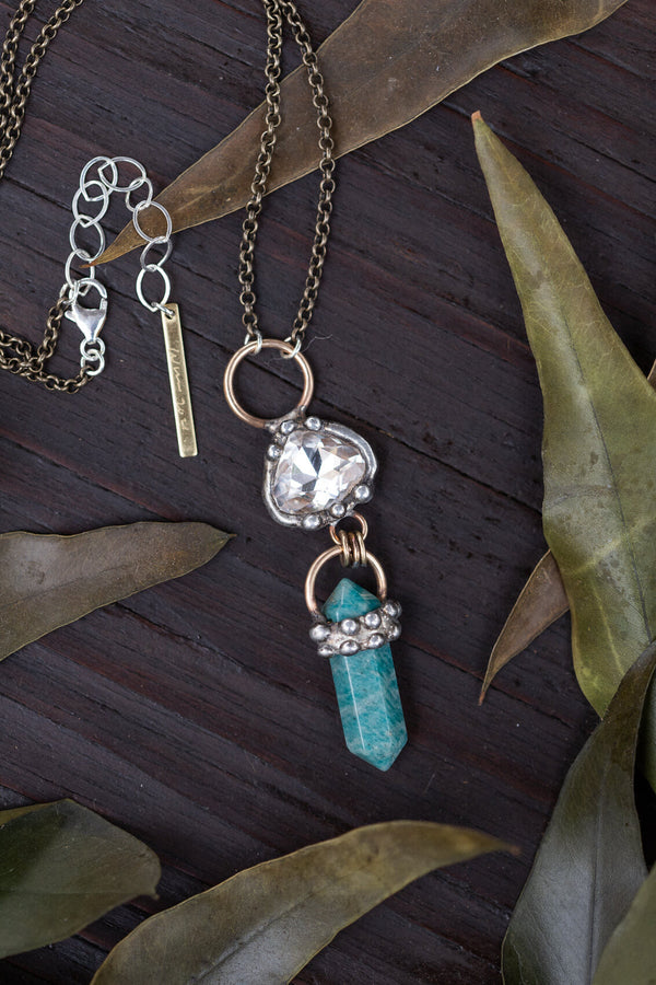 crystal necklace by mikal winn