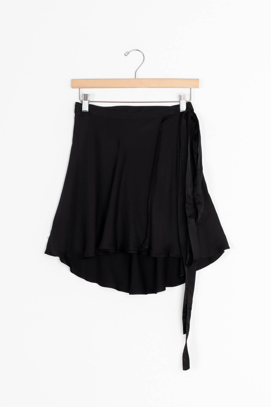 orseund iris black wrap skirt