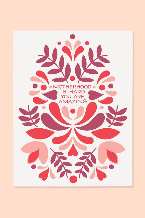 motherhood greeting card