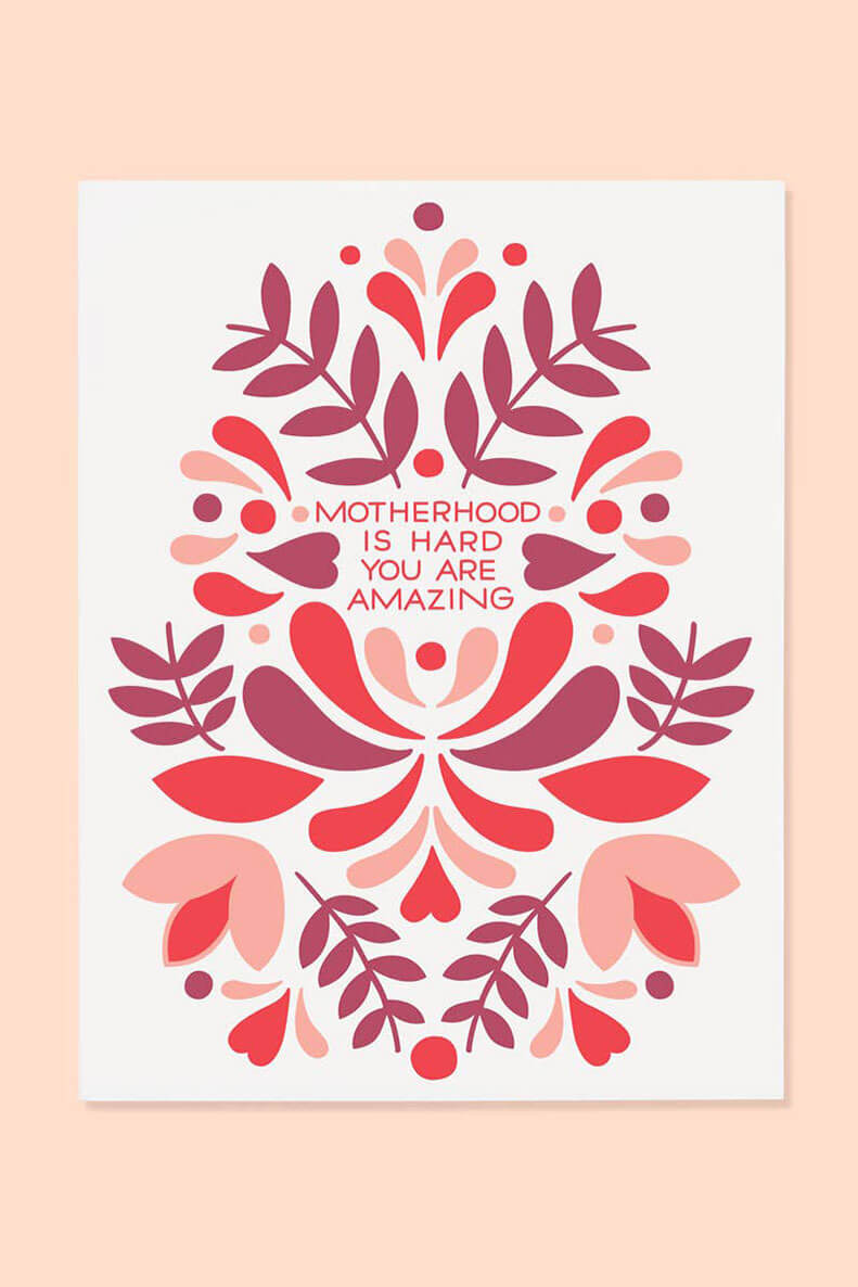 motherhood greeting card